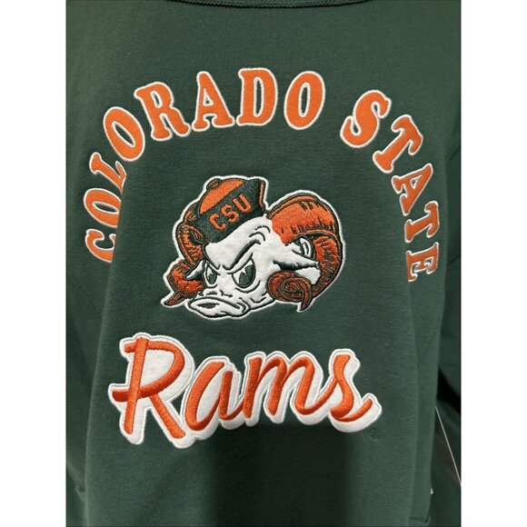 NEW CSU Colorado State Retro Rams Aggies Womens Stitched Crewneck Sweatshirt M - Picture 4 of 11